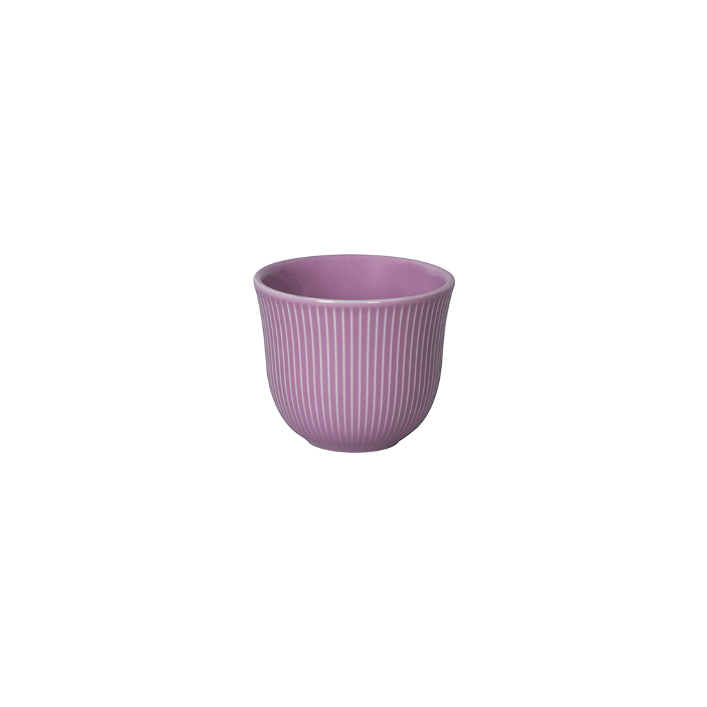Embossed Tasting Cup · Flat White · 150 ml · Purple